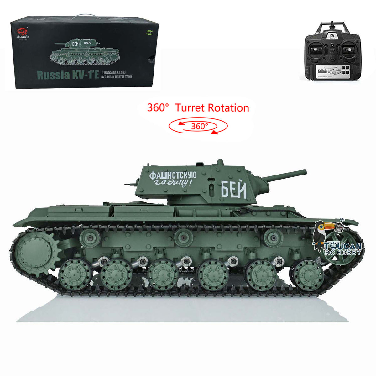 2.4G Henglong 1/16 Scale TK7.0 Plastic Soviet KV-1 Ready To Run Remote –  toucanhobby