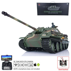 1/16 TK7.0 Plastic Ver Henglong Jadpanther FPV Ready To Run Remote Controlled BB IR Tank 3869 W/ Steel Gearbox Smoke Sound