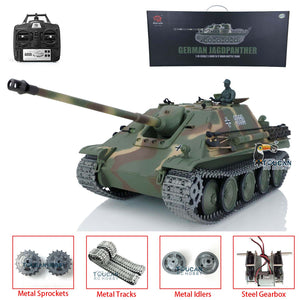 2.4Ghz Henglong 1/16 Scale TK7.0 Upgraded Jadpanther Ready To Run Remote Controlled Tank 3869 Metal Tracks Sprockets Idlers