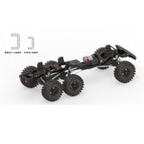 6x6 CORSSRC EMO XL 1/8 RC Rock Crawler Car 6WD Remote Control Off-road Vehicles with Motor ESC Servo 2-speed Transmission Light