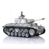 2.4Ghz Henglong 1/16 Scale TK7.0 Plastic Version German Panzer III L RTR RC Model Tank 3848 with 360 Turret Smoke Sound BB IR