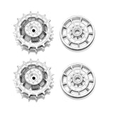 1/16 Metal Tracks Idler Sprockets Road Wheels Driving Wheel Rock Arm for Tongde RC Battle Tank Centurion MK5 for DIY Hobby Model