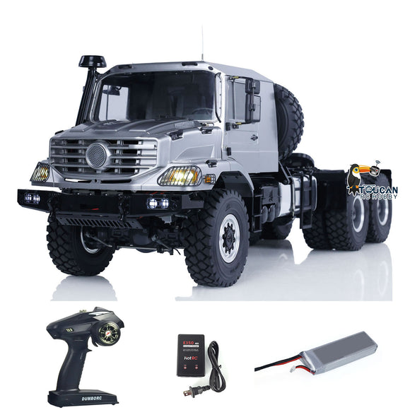 1/14 6x6 RC Off-road Tractor Truck JDModel Remote Control Car Differential Axles with Light Sound System Hobby Model Gift