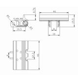 JDMODEL One Pair Track One Piece Track Pin for 1/14 Hydraulic RC Bulldozer JDM-98 Dozer Model Parts for DIY RC Hobby Model