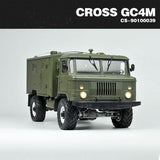 CROSS RC 1/10 GC4M Command Car 4WD unassembled Unpainted KIT Military Truck Model with Light System Motor Metal Axle Hubs Gearbox