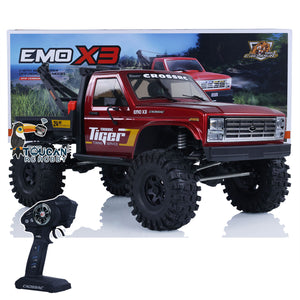 CORSSRC 1/8 4WD EMO X3 RC Towing Rescue Car 4x4 Remote Control Crawler Vehicle Hobby Model PNP Version Assembled Painted