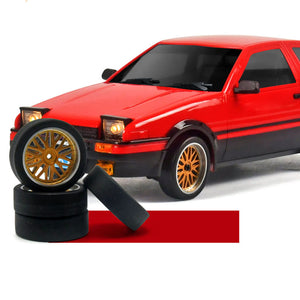 1/18 LDRC LD1801 RC Drift Car RWD AE86 Racing Vehicles Flip Light Gyroscope All-Nylon Chassis Full Ball Bearings Assembled Painted