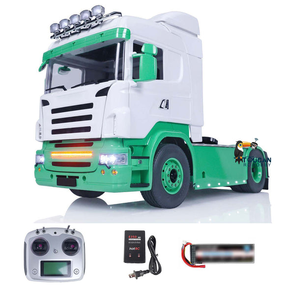 1/14 RC Tractor Truck TOUCAN Painted 4X4 Metal Chassis RTR Wireless Controlled Cars Model Ligth Sound Charger