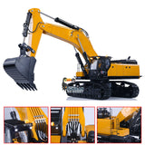 Kabolite K980 1/14 Hydraulic RC Excavator SY980H Giant PL18 Lite Radio Control Digger Metal Manual Quick Release Coupler Electric Hammer Ripper