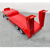 Metal 4-axle Full Trailer for 1/14 RC Tractor Truck Remote Control Car Simulation Hobby Model DIY Tail-board