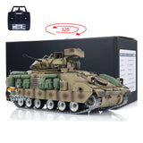 TD 1/16 Military RC Tank M2A2 Radio Control Panzer Combat Vehicles Bradley Metal Tracks Painted and Assembled 44*20.8*20cm