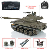 2.4Ghz Henglong 1/16 Scale TK7.0 Upgraded Mental Version Walker Bulldog RTR RC Model Tank 3839 With 360 Turret Tracks Sprockets