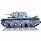 1/16 Scale TK7.0 Plastic Henglong FPV KV-1 Remote Controlled Ready To Run Model Tank 3878 360 Turret Steel Gearbox Tracks Idlers