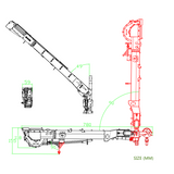 Superlift for Eyewhale 1/14 RC Hydraulic Crane Truck Y Wings Crane Upgrade Parts Painted and Assembled