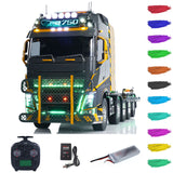 Unitru 02 FH16 1/14 Remote Control Tractor Truck 10x10 Metal Chassis RTR RC Lorry Car Model ST8 Radio Battery Smoke Light 3Speed