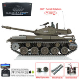 2..4Ghz Henglong 1/16 Scale TK7.0 Upgraded Walker Bulldog RTR RC Metal Version Tank FPV 3839 with 360 Turret Tracks Sprockets