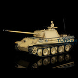 Henglong 1/16 TK7.0 Upgraded German Panther G FPV Ready To Run Remote Controlled Tank 3879 W/ 360 Turret Metal Tracks Idlers