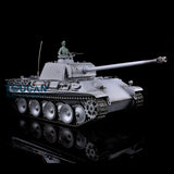 Henglong 1/16 TK7.0 Upgraded German Panther G FPV Ready To Run Remote Controlled Tank 3879 W/ 360 Turret Metal Tracks Idlers