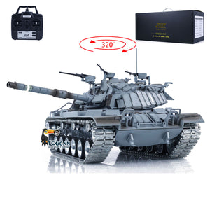 1/16 RC Tank M60W Israel Magach3 Remote Controlled Battle Tanks Metal Tracks Wheels Infrared Battle Smoke Unit 60*23*21cm