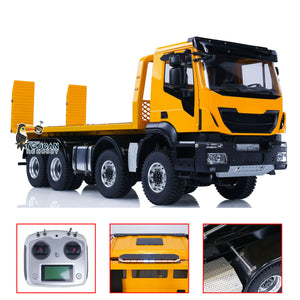 1/14 8x4 Metal RC Hydraulic Wrecker Truck Remote Control Rescue Vehicles Emulated Toy Car Gift for Children Adults PNP