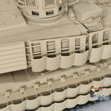 Full Metal Military RC Tank Model 1/16 Scale Abrams M1A2 3918 TUSK II Electronic Vehicles Wheels Upper Hull Chassis Speaker