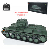 2.4G Henglong 1/16 Scale TK7.0 Plastic Soviet KV-1 Ready To Run Remote Controlled Tank 3878 360 Turret Tracks Sprockets Idlers