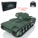 2.4G Henglong 1/16 Scale TK7.0 Plastic Soviet KV-1 Ready To Run Remote Controlled Tank 3878 360 Turret Tracks Sprockets Idlers