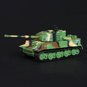 1:72 Ready to Run Mini Tank RC German Tiger Toy WW2 Battle Tank Easy Model 2.4G Painted and Assembled for Multiplayer Games