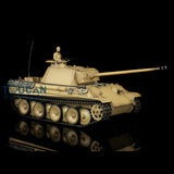 Henglong 1/16 TK7.0 Upgraded German Panther G FPV Ready To Run Remote Controlled Tank 3879 W/ 360 Turret Metal Tracks Idlers