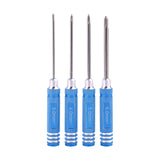 Metal Phillips Flathead Crosshead Slotted Screwdriver Set 3.0mm 4.0mm 5.0mm 6.0mm for 1/14 RC Cars RC Truck Model