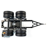 2 Axles Trailer with Traction Fifth-wheel for 1/14 Tamiya RC Truck LESU Part Remote Control Car Electric Construction Vehicles