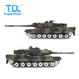 Tongde 1/16 German Leopard2A7 RC Tank Metal Tracks Remote Control Battle Panzers DIY Model Painted and Assembled 65*23*19cm