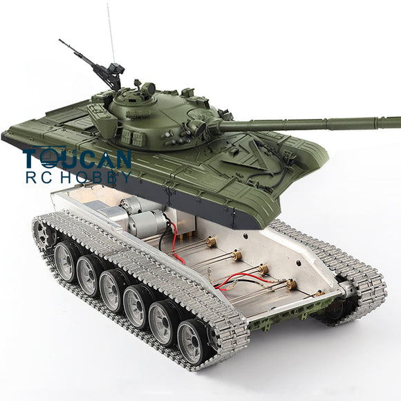 Henglong 1/16 Russia T72 Remote Controlled Ready To Run BB IR Tank 3939 Metal Chassis Tracks Wheels 360 Turret Plastic Hull