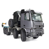 1/14 JDM Model Arocs Metal 8x8 Remote Control Off-Road Vehicle RC Tractor Truck JDM-189 Light Diff Lock Servo