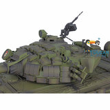 Henglong Military Remote Controlled Ready To Run Tank 1:16 TK7.0 Russian T72 3939 360 Turret Red Eyes Plastic Tracks Sprockets