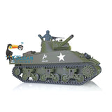 2.4G 1/16 Scale TK7.0 Henglong M4A3 Sherman Ready To Run Radio Controlled Tank 3898 360 Turret Plastic Tracks Sprockets Idlers