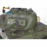 Henglong 1/16 TK7.0 Plastic USA M4A3 Sherman Radio Controlled Ready To Run Tank 3898 360 FPV Barrel Recoil Tracks Sprockets