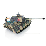 Henglong 1/16 Scale TK7.0 Plastic German King Tiger Ready To Run Remote Controlled Tank 3888A 360 Turret Tracks Sprockets Smoke