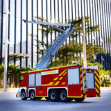 1/14 Metal Chassis 8x4 Radio Control Snozzle High-reach Extendable Turret Fire Truck RTR PNP Options