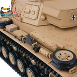 1/16 Scale TK7.0 Plastic Version Henglong Panzer III H FPV RTR RC Tank Model 3849 Gearbox 360 Turret Tracks Smoke Sound BB IR