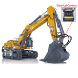 Kabolite 1/14 Remote Control Hydraulic Excavator K970 100S Pro RC Digger Model with Light Sound Smoke