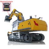 Kabolite 1/14 Remote Control Hydraulic Excavator K970 100S Pro RC Digger Model with Light Sound Smoke