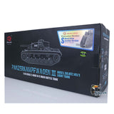 1/16 Scale TK7.0 Upgraded 2.4Ghz Henglong Panzer III L Mental Version RTR RC Tank Model 3848 with 360 Turret Smoke Sound BB IR