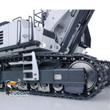 Kabolite 1/14 Remote Control Hydraulic Excavator K970 100S Pro RC Digger Model with Light Sound Smoke