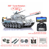 1/16 Scale TK7.0 Henglong Customized Version M26 Pershing Ready To Run Radio Controlled Model Tank 3838 Metal Track Wheels FPV