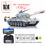 1/16 TK7.0 Henglong FPV M26 Ready To Run Radio Controlled Plastic Version Model Tank 3838 With 360 Turret Gearbox Barrel Recoil