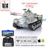 1/16 Scale TK7.0 FPV Henglong Walker Bulldog Plastic Version RTR RC Model Tank 3839 360 Turret Barrel Recoil Gearbox BB IR Smoke