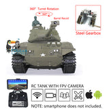 1/16 Scale TK7.0 FPV Henglong Walker Bulldog Plastic Version RTR RC Model Tank 3839 360 Turret Barrel Recoil Gearbox BB IR Smoke