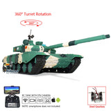 Henglong 1/16 FPV 7.0 Chinese 99A RC Tank 3899A 360 Turret Steel Gearbox Radio Controlled Military Vehicle Hobby Model DIY Toy Car