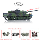 2.4Ghz Henglong 1/16 Scale TK7.0 Leopard2A6 Remote Controlled Ready To Run BB IR Tank 3889 Metal Tracks W/ Linkages Barrel Recoil